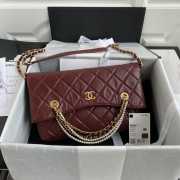 Chanel shopping bag Burgundy - 5