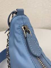 Prada Re-Edition 2005 nylon shoulder bag blue 18x22x6.5cm - 6