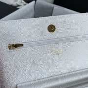 Chanel WOC Caviar Leather in White  - 6