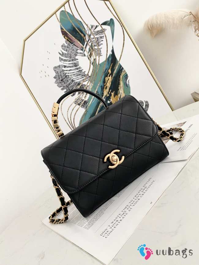 Chanel Flap Handle bag with pearl - 1