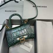 BALENCIAGA HOURGLASS XS TOP HANDLE BAG Green - 2