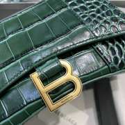 BALENCIAGA HOURGLASS XS TOP HANDLE BAG Green - 3