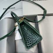 BALENCIAGA HOURGLASS XS TOP HANDLE BAG Green - 5