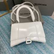 BALENCIAGA HOURGLASS XS/S TOP HANDLE BAG White - 4