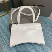 BALENCIAGA HOURGLASS XS/S TOP HANDLE BAG White - 6