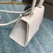 BALENCIAGA HOURGLASS XS/S TOP HANDLE BAG White - 5