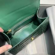 BALENCIAGA HOURGLASS SMALL TOP HANDLE BAG GREEN - 5