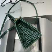 BALENCIAGA HOURGLASS SMALL TOP HANDLE BAG GREEN - 4