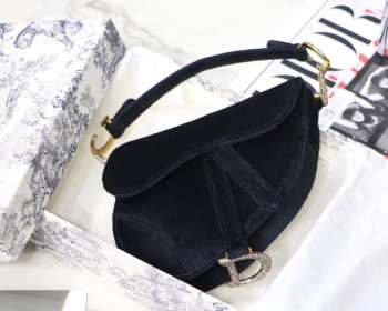 Dior Saddle Suede Black 19.5cm