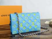 LV Pochette Coussin Bag Blue 20cm - 3