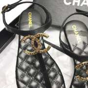 Chanel sandals Black  - 4