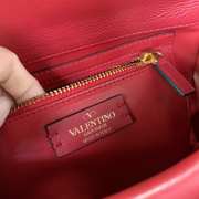 Valentino Garavani Roman Stud Red Bag 25cm - 2