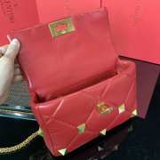 Valentino Garavani Roman Stud Red Bag 25cm - 5