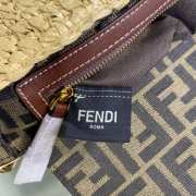 Fendi Baguette Woven straw bag 26x14x4cm - 2