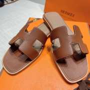 Hermes Slippers Brown - 6