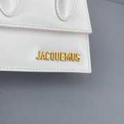 Jacquemus mini tote bag white leather 12cm - 6