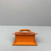 Jacquemus mini tote bag orange leather 12cm - 3