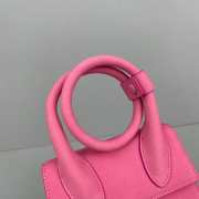 Jacquemus Le Chiquito Noeud Handbag pink 18cm - 3