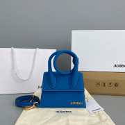 Jacquemus Le Chiquito Noeud Handbag blue 18cm - 1