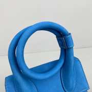 Jacquemus Le Chiquito Noeud Handbag blue 18cm - 4