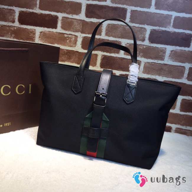 Gucci Black Techno Canvas Tote Bag 337070 - 1