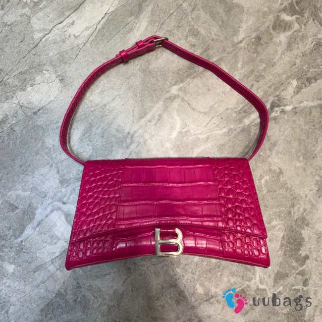 Balenciaga hourglass shoulder bag in pink - 1