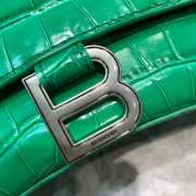 Balenciaga hourglass shoulder bag in green - 2