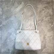 Balenciaga shoulder tote bag in white - golden hardware 25cm - 1