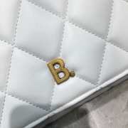 Balenciaga shoulder tote bag in white - golden hardware 25cm - 6