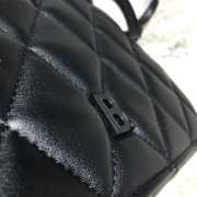 Balenciaga shoulder tote bag in black - black hardware 25cm - 6