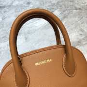 Balenciaga Ville Top Handle Mini Bag Brown/ Yellow - 4