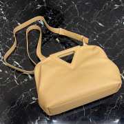 Bottega Veneta top handle bag in almond - 3