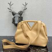 Bottega Veneta top handle bag in almond - 5