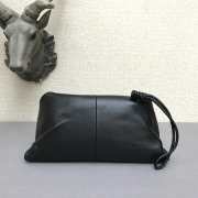 Bottega Veneta fold-over envelope clutch black - 6