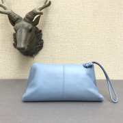 Bottega Veneta fold-over envelope clutch blue - 2