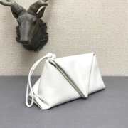 Bottega Veneta fold-over envelope clutch white - 2