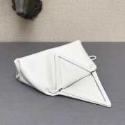 Bottega Veneta fold-over envelope clutch white - 3