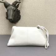 Bottega Veneta fold-over envelope clutch white - 5