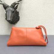 Bottega Veneta fold-over envelope clutch orange - 5