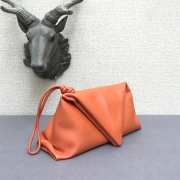 Bottega Veneta fold-over envelope clutch orange - 6