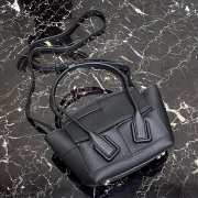 Bottega Veneta Mini intreccio leather top handle bag black - 2