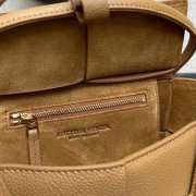 Bottega Veneta Mini intreccio leather top handle bag almond - 5