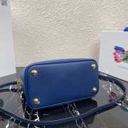 Prada Saffiano Top Handle Bag Blue 1BN012 - 2