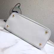 Prada White Leather Tote Bag 1bg148 - 4