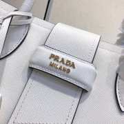 Prada White Leather Tote Bag 1bg148 - 6