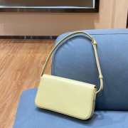 Celine Triomphe Shoulder Bag Shiny Calfskin Yellow - 2