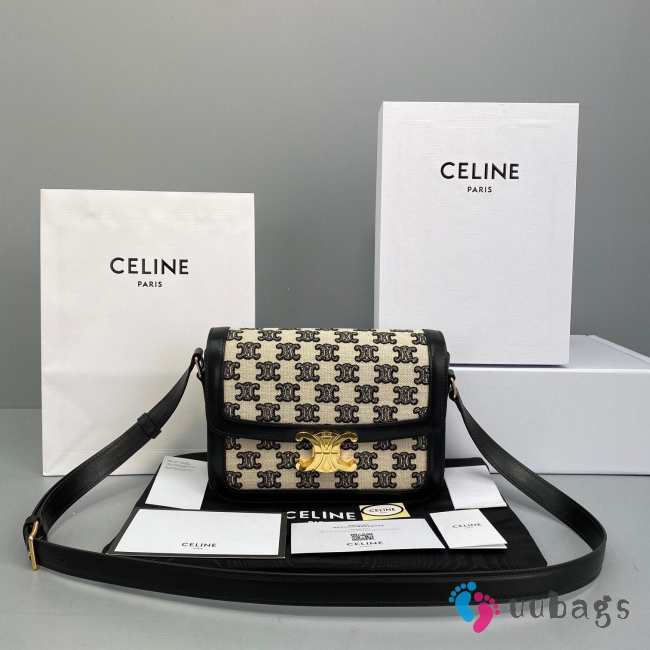 Celine Embroidery Calfskin Triiomphe Bag   - 1