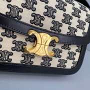 Celine Embroidery Calfskin Triiomphe Bag   - 6