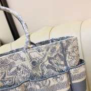 DIOR Book Tote Gray Design Embroidery Bag 41cm - 2