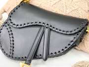 Dior Saddle Black Leather Bag  - 3